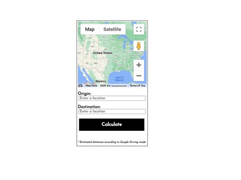 Google Maps Distance API 的图像结果