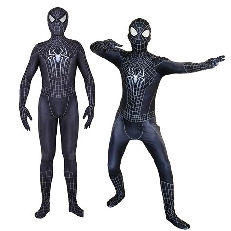 Buy HEIPIDAY Superhero Halloween Cosplay Costume, Miles Morales Into ...
