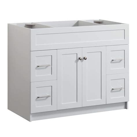 Buy DKB Bradford Series 42" Inch Bathroom Base Cabinet in White, Center ...