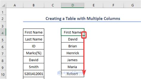 Image result for Create Table Columns