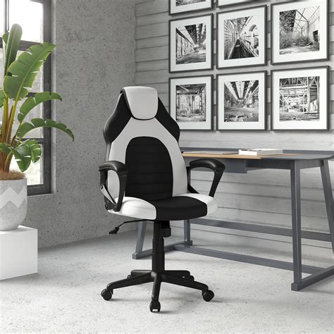 Buy Lifestyle Solutions Omaha Gaming Office Chair with Faux Leather ...
