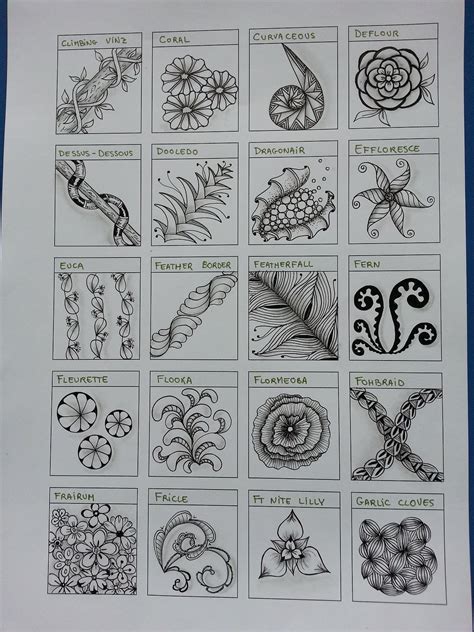 Zentangle Step Out Patterns 的图像结果