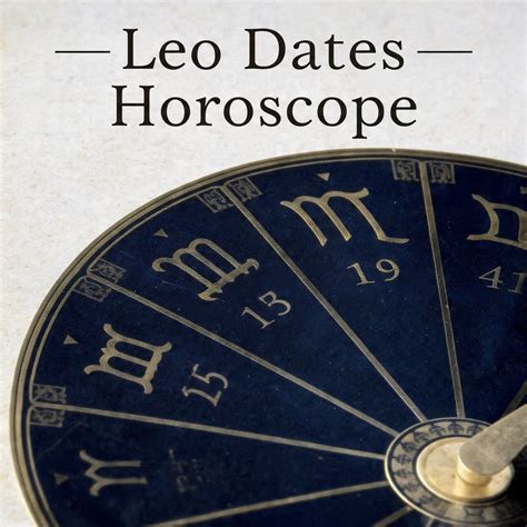 Leo dates horoscope - Astroideal