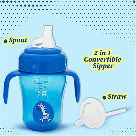 2 in 1 Spout and Straw Sipper Cup - 240ML | Mee Mee – MeeMee.in