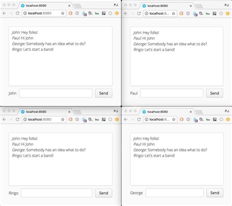 Web-Based Chat Application 的图像结果