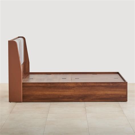 Buy Serenity Frida King Bed with Box Storage - Brown from Home Centre ...