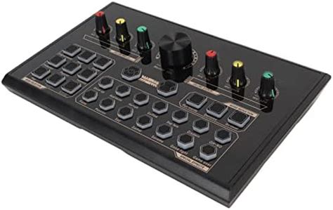 Live Broadcast Sound Card, Professional Podcast Mixer with Dual Channel ...
