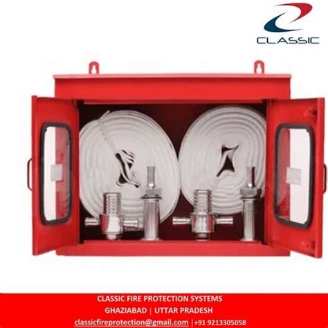 FIRE HOSE BOX - Double Door Ms Fire Hose Cabinet Manufacturer from ...