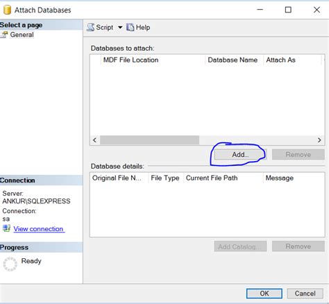 Image result for How to Open SQL MDF File