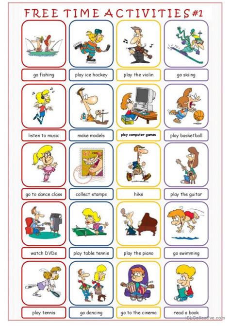 Free Time Worksheet 的图像结果