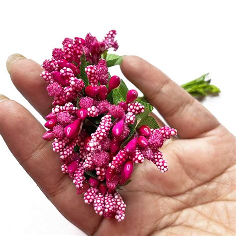 Rani Pink Artificial Pollen Flower – Adikala - Craft Store