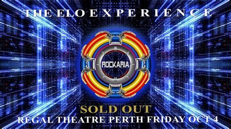 ROCKARIA The ELO Experience - Regal Theatre Perth. SOLD OUT!, Regal ...