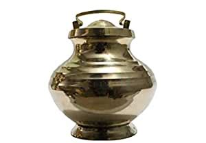 SHOP IT ALL Brass Pavitra Gangajali Lota Kalash (Gold) : Amazon.in ...