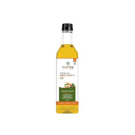 Trushita Cold Pressed Groundnut Oil - 1 Litre | G20 Peanut Oil | Kacchi ...