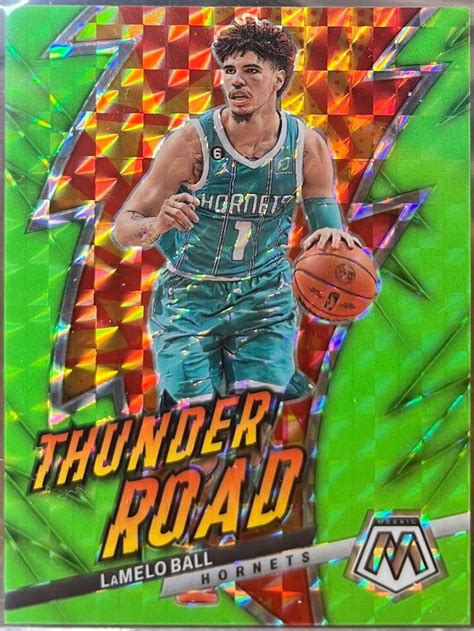 LaMelo Ball [Green Fluorescent] #16 Prices | 2022 Panini Mosaic Thunder ...
