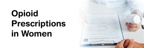 Opioid Prescriptions in Women