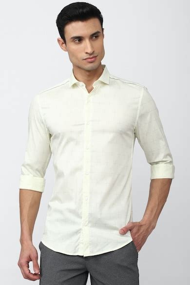 Buy Men Green Super Slim Fit Full Sleeves Formal Shirt Online - 857817 ...