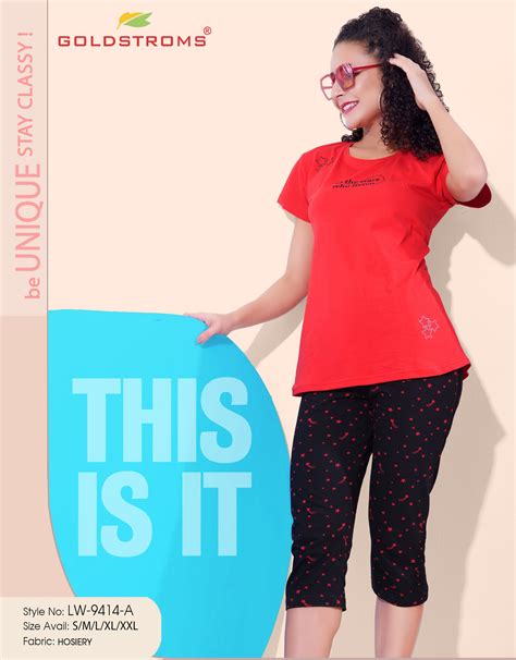 Red & Black Colored Printed Capri Set – MINELLI FASHION