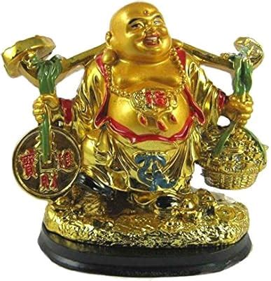 Buy RIPE INDIA ® Feng Shui Laughing Buddha with Money Frog On Bed of ...