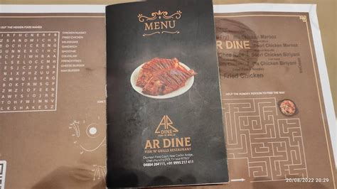 Menu at AR Dine - Fish n Grill, India