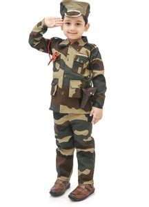 S RAJ DRESSES BABY BOYS & BABY GIRLS INDIAN ARMY Kids Costume Wear ...