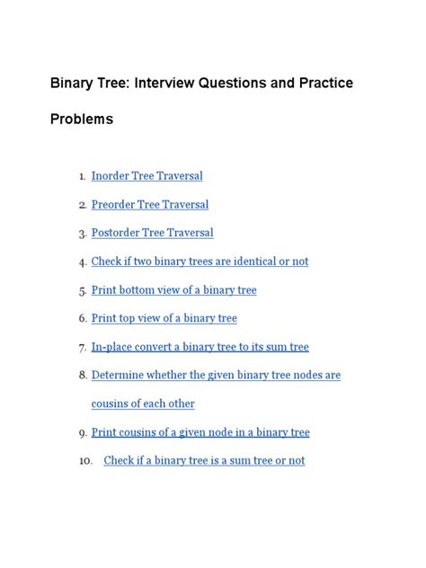 Image result for Binary Tree Questions