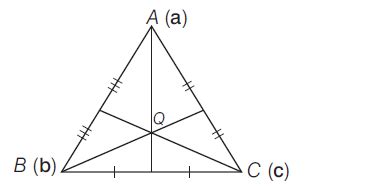 Let the position vectors of the points A, B and C be a , b and c ...