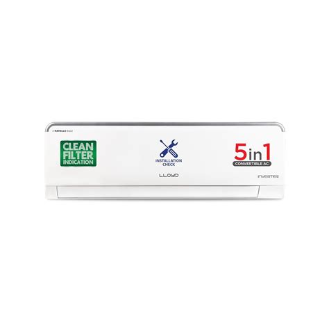 Lloyd 0.8 Ton 3 Star Inverter Split AC (5 in 1 Convertible, 100% Copper ...