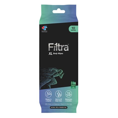 Get XL Body Wipes for Adults in Sachets | FILTRA® Store