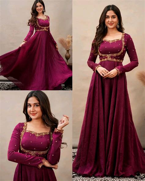 Stay Effortlessly Beautiful In Our Emb Gown A Perfectly Enhanced With ...