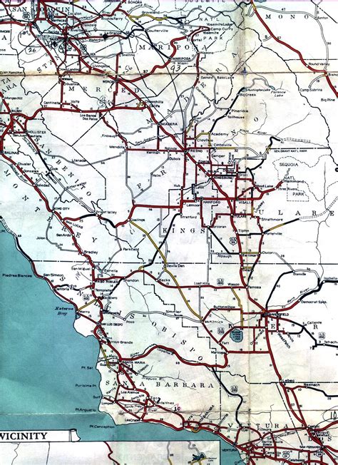 California Road Signs and Sights Gallery: Section of 1936 official ...