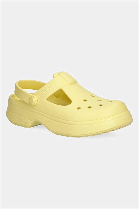 Crocs sandały CLASSIC MARY JANE CLOG KIDS kolor żółty 210615 | Answear.com
