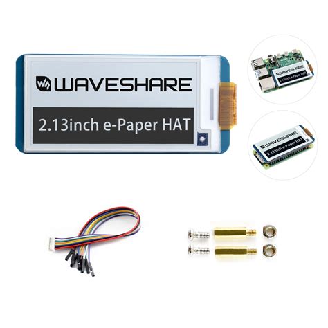 Buy Waveshare 2.13inch e-Paper Display HAT 250x122 Resolution SPI E-Ink ...