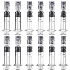 1ml Reusable Borosilicate Glass Luer Syringe Glass Syringe Liquid ...