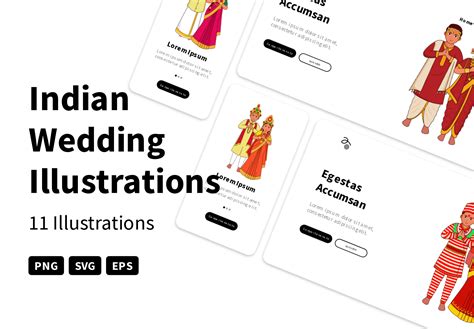 Indian Wedding Illustration Pack - 11 Free Download People ...