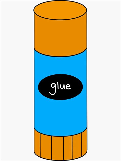 "Glue Stick Clip Art " Sticker for Sale by Poohdlesdoodles | Redbubble