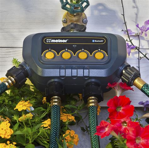 Melnor 4-Zone Bluetooth Water Timer, Automatic Hose Faucet Control ...