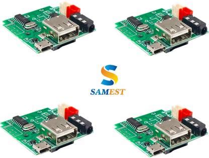 samest Speaker Board, 5V-12V Bluetooth Amplifier FM USB AUX Card ...
