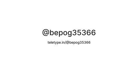@bepog35366 — Teletype