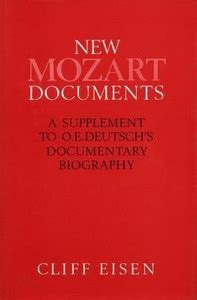 New Mozart Documents: Buy New Mozart Documents by Eisen Cliff Assistant ...