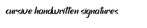 75+ Cursive Handwritten Signatures Name Digital Signatures | Free ...