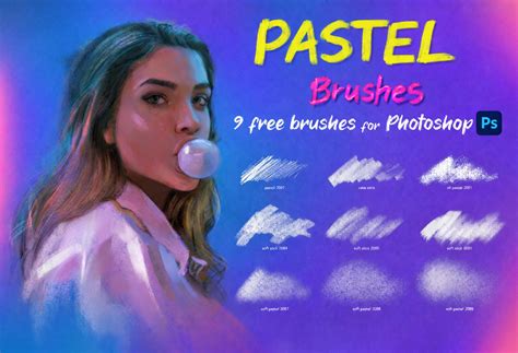 Free 9 Pastel Brushes for Photoshop Free Download – Soft Chalk & Oil ...