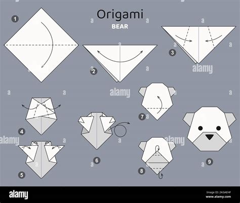 Image result for Origami Bear Tutorial