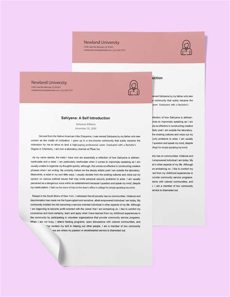 Image result for Essay Self Introduction Writing Sample