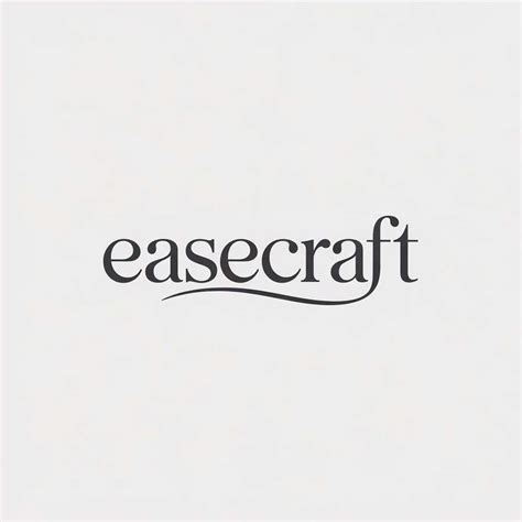 Elegant Text-Only Logo Design for "EaseCraft" | Freelancer