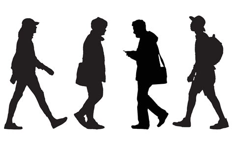 Walking Silhouette Vector