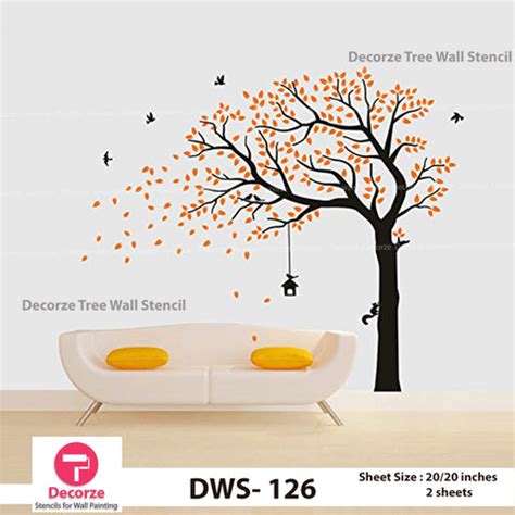 Shop Tree & Branch Wall Painting Stencils at Decorze