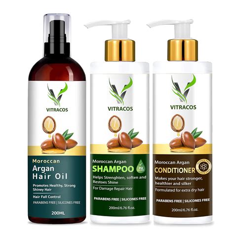 Buy vitracos Hair Care Combo Ultimate Kit Argan Hair Oil for hair ...