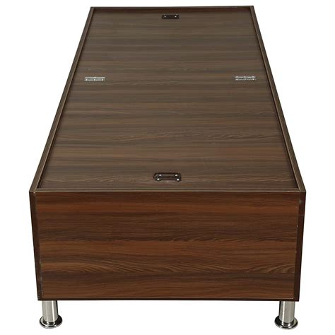 Nova Furnitures Single Engineered Wood Divan Bed With Storage - ( Brown ...
