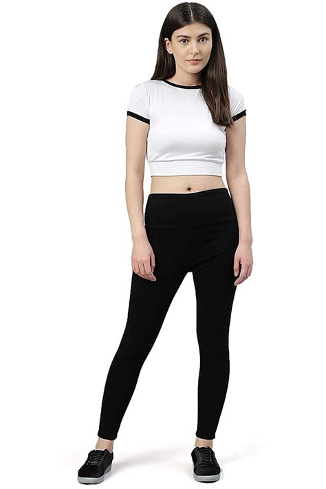 Buy ADBUCKS Women's Slim Fit Jegging Black at Amazon.in